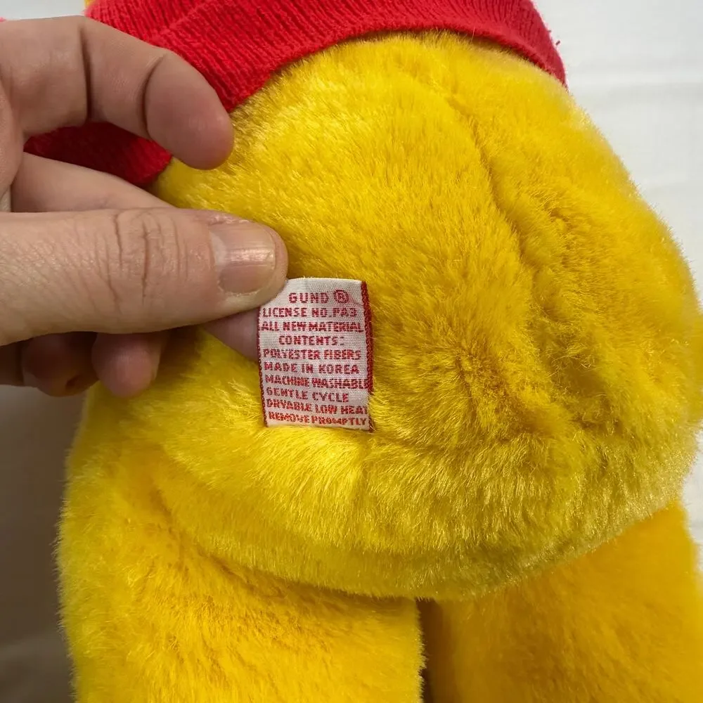 Vintage 1980s Sears Winnie The Pooh Bear Plush Stuffed Animal